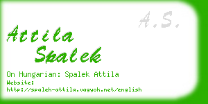 attila spalek business card